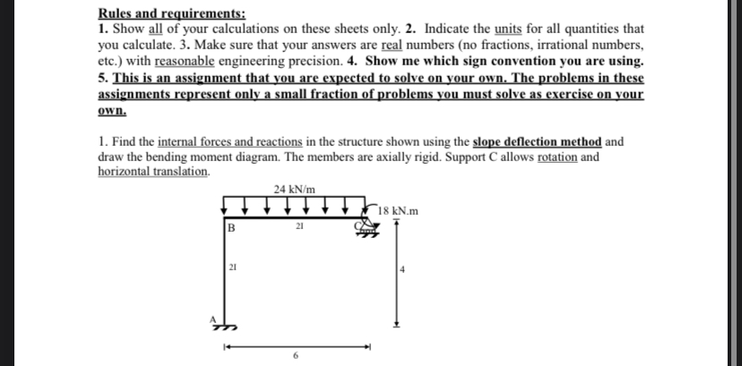 Rules and requirements: Show all of your