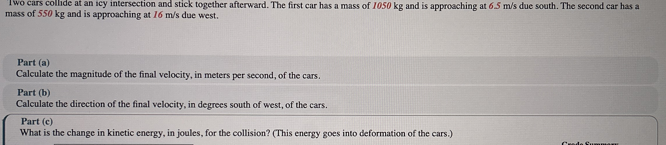1 wo cars collide at an icy intersection and