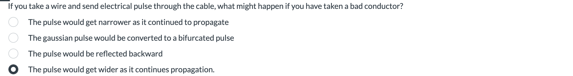 If you take a wire and send electrical pulse