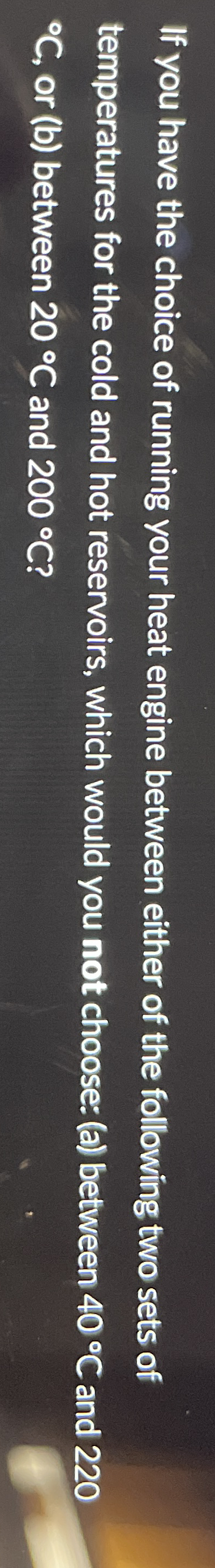 If you have the choice of running your heat