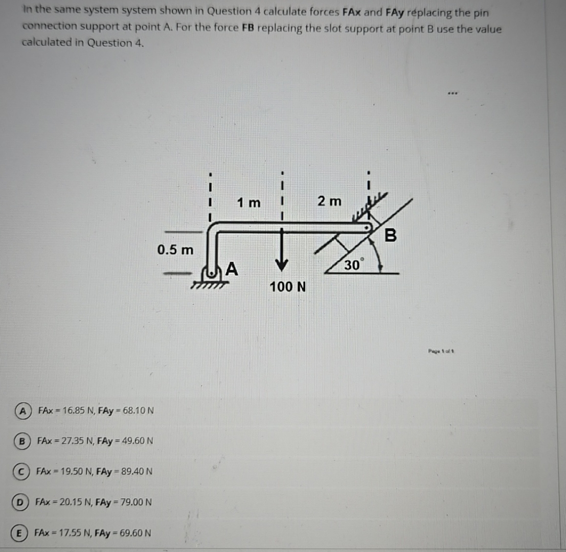 In the same system system shown in Question 4
