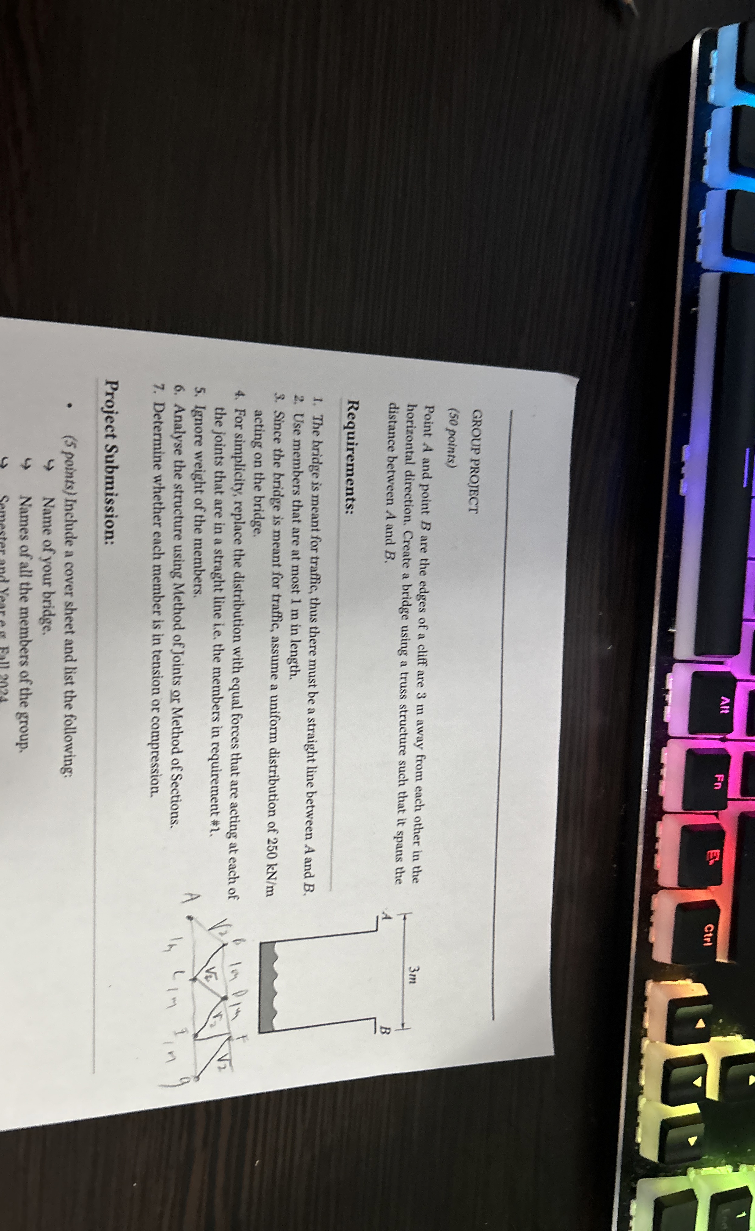 GROUP PROJECT ( 5 0 points ) Point A and point B