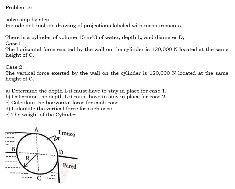 Problem 3 : solve step by step. Include dcl ,