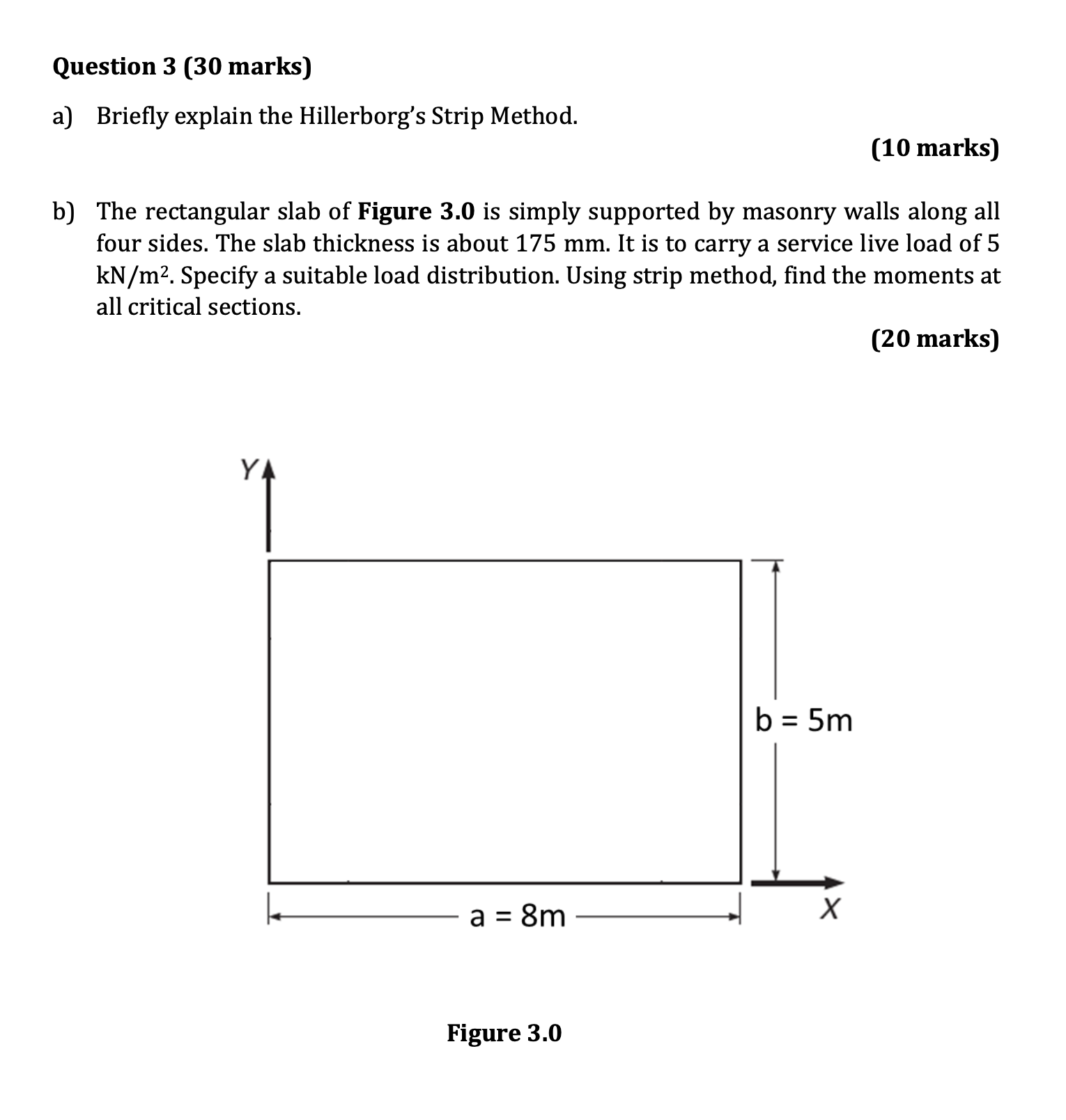 Question 3 ( 3 0 marks ) a ) Briefly explain the
