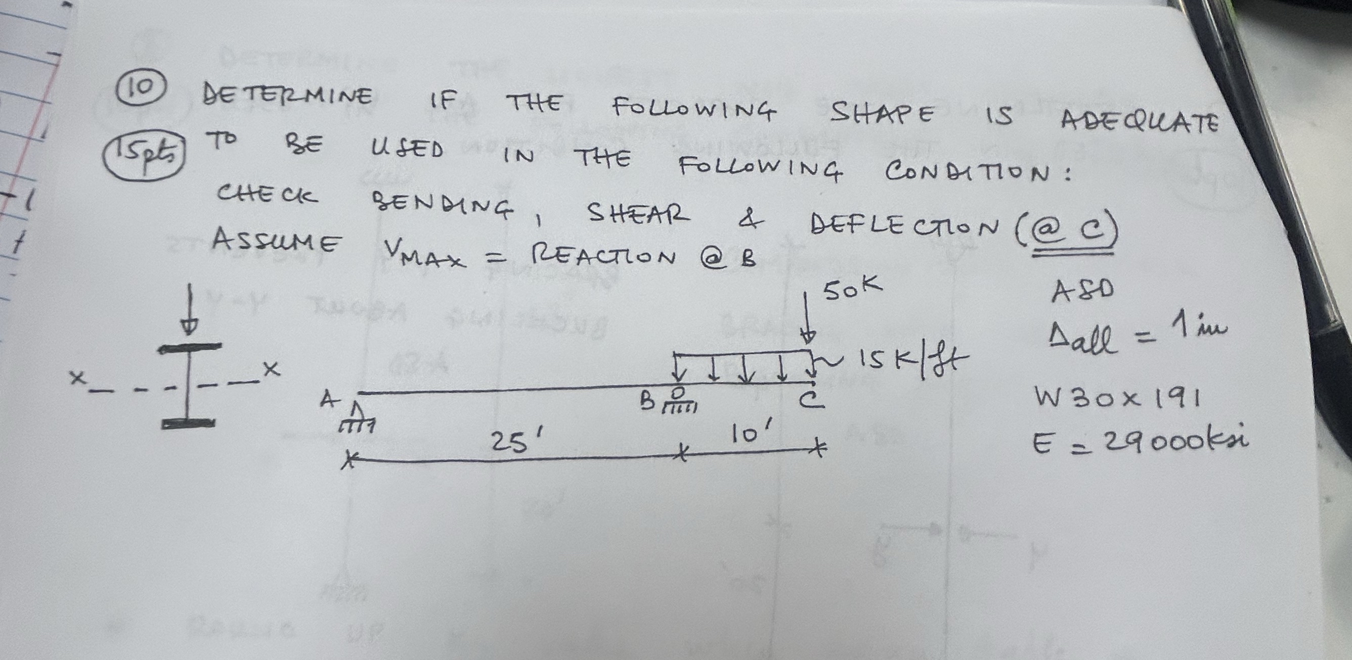 ( 1 0 ) DETERMINE IF THE FOllOWING SHAPE IS