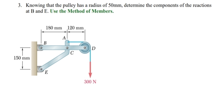 Knowing that the pulley has a radius of 5 0 mm ,