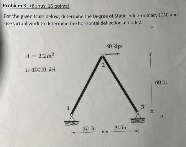 Problem 3 . ( Bonus: 1 5 points ) For the given