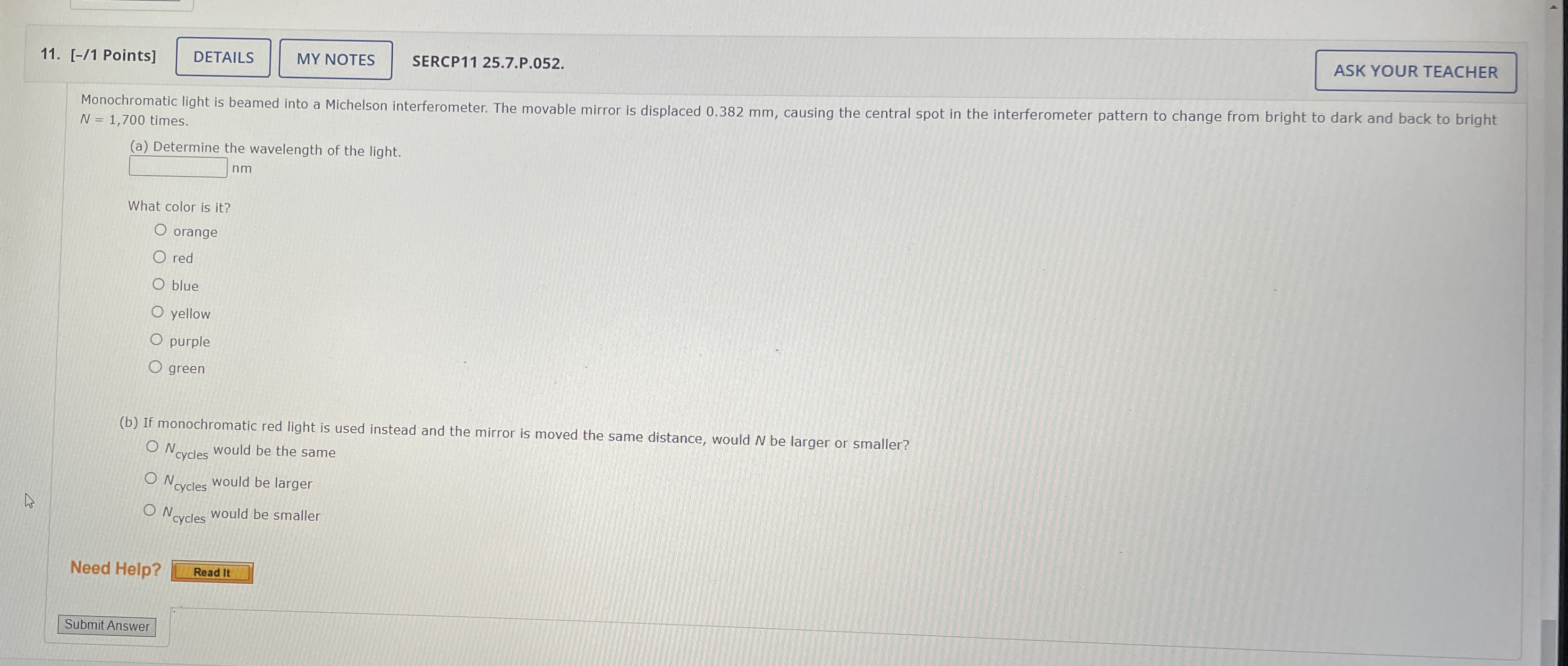 [ - / 1 Points ] SERCP 1 1 2 5 . 7 . P . 0 5 2 .