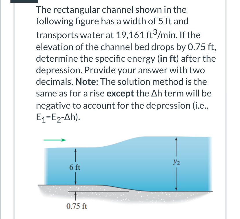 following figure has a width of 5 ft and