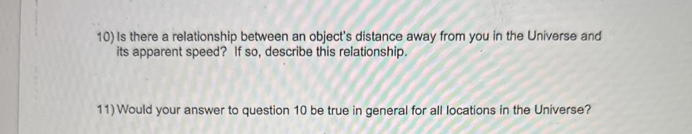 Is there a relationship between an object's