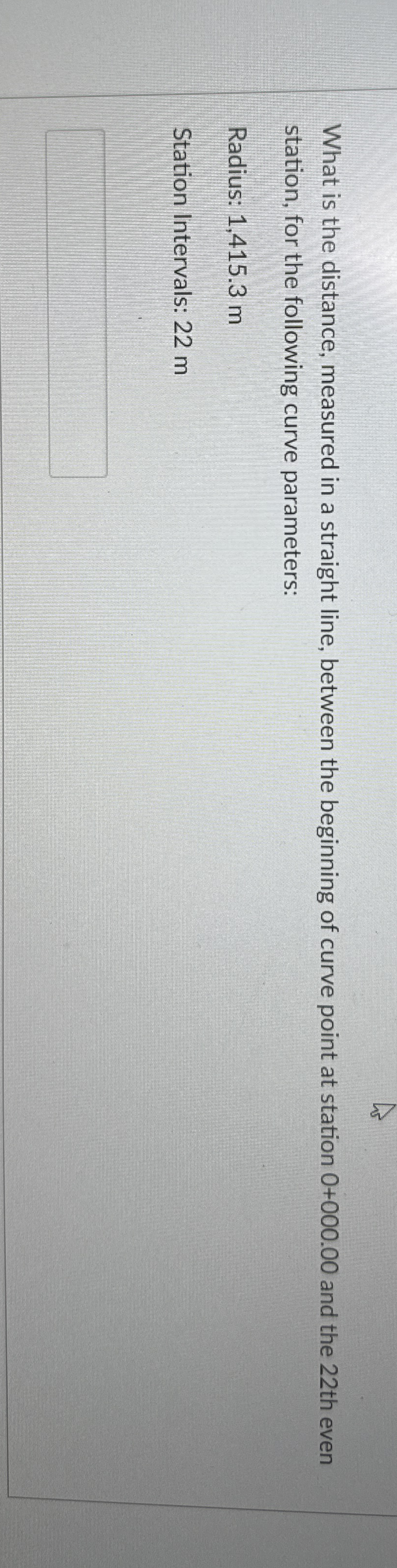 What is the distance, measured in a straight