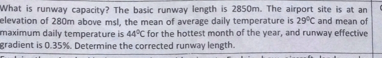 What is runway capacity? The basic runway length