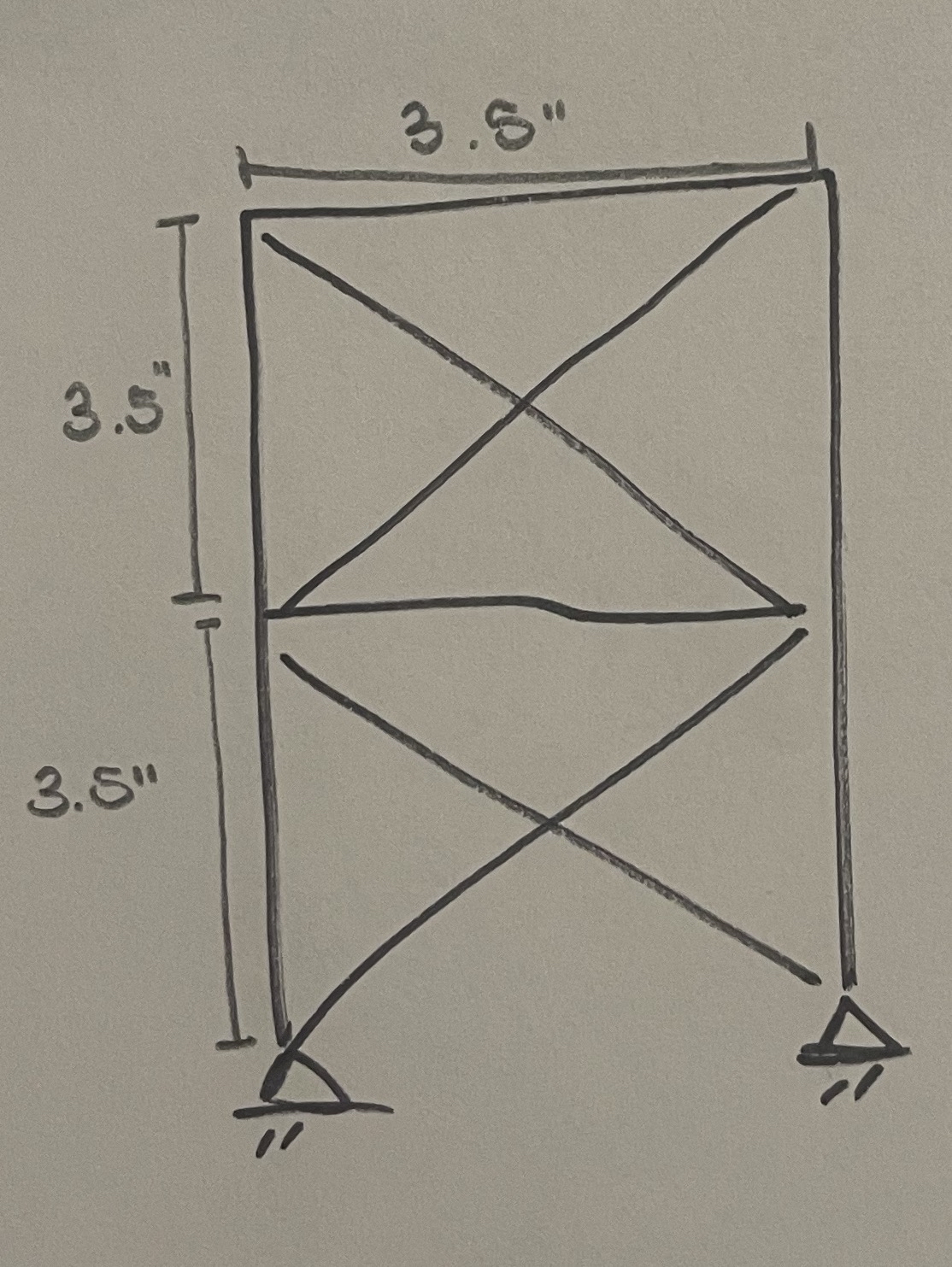 Calculate degree of static indeterminacy ( DSI )
