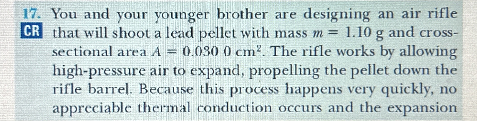 You and your younger brother are designing an air