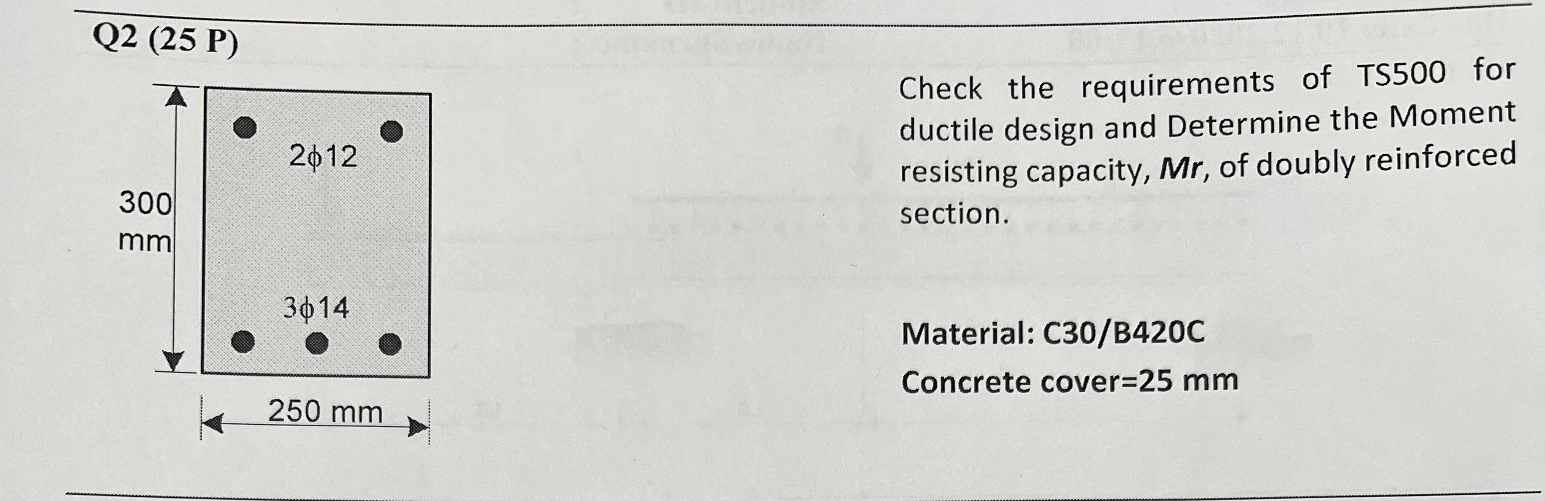Check the requirements of TS 5 0 0 for ductile