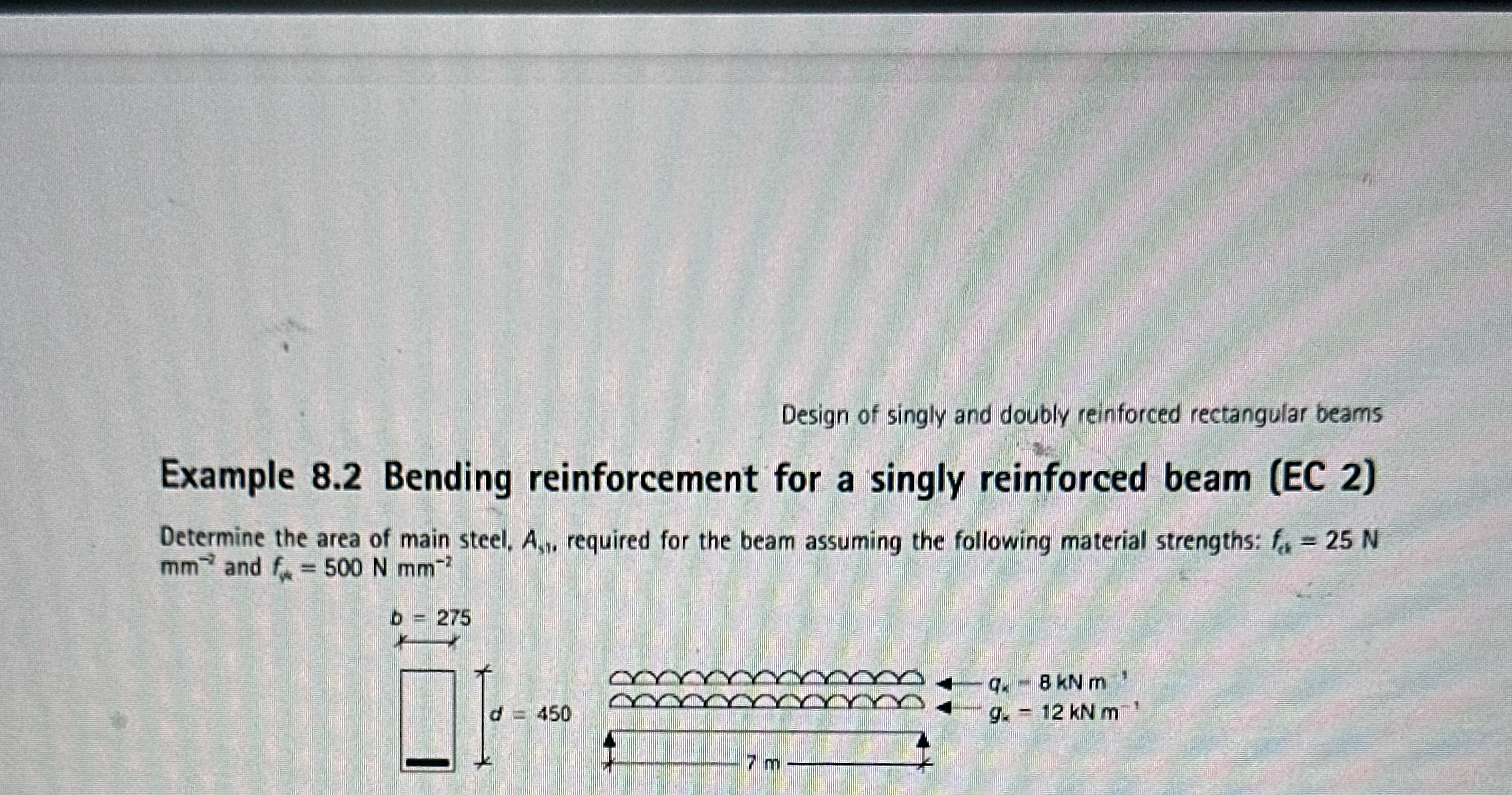 Design of singly and doubly reinforced