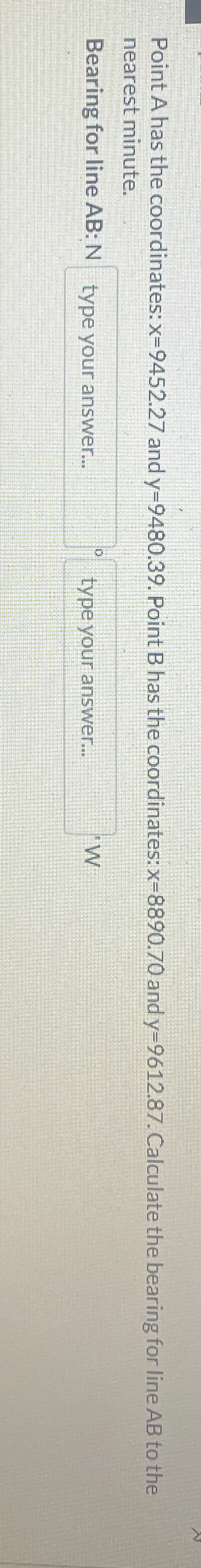 Point A has the coordinates: x = 9 4 5 2 . 2 7
