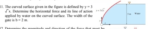 The curved surface given in the figure is defined