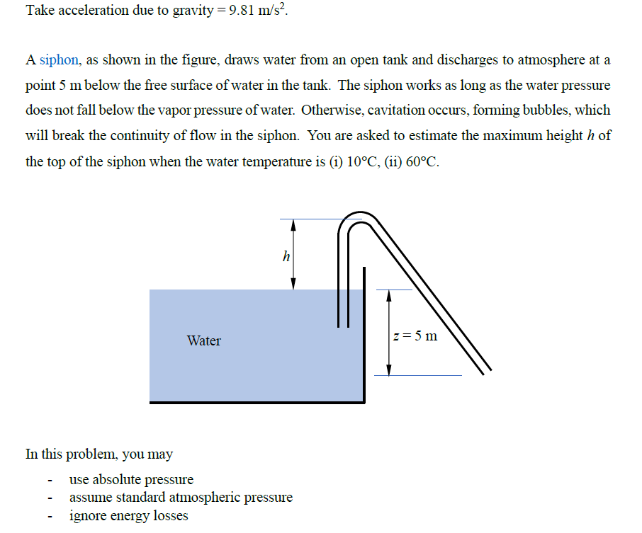 Take acceleration due to gravity \ ( = 9 . 8 1 \