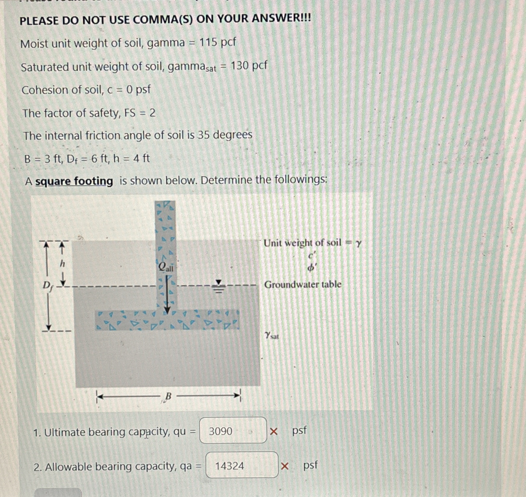 PLEASE DO NOT USE COMMA ( S ) ON YOUR ANSWER!!!