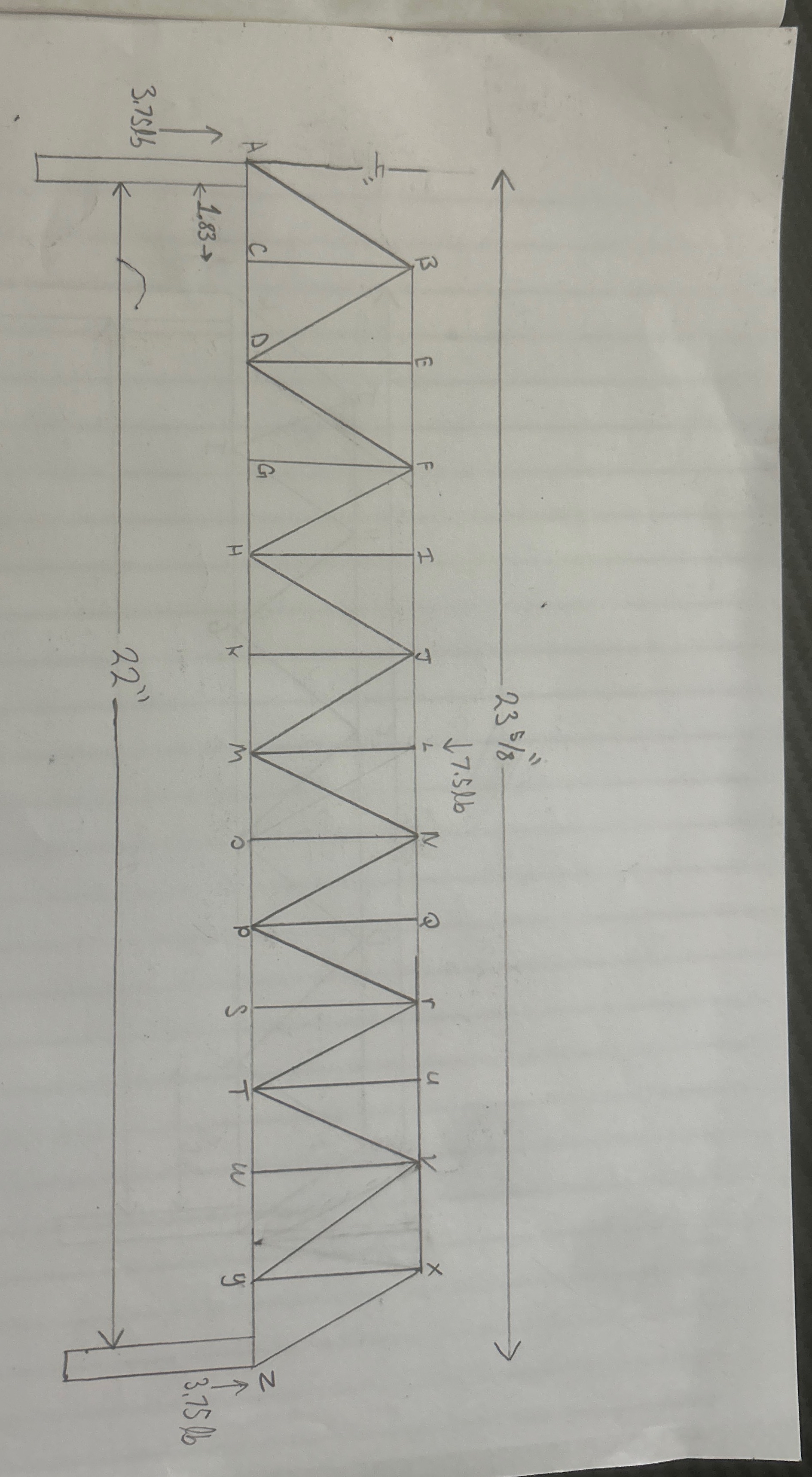 Use method of joints to find members AB , AC ,