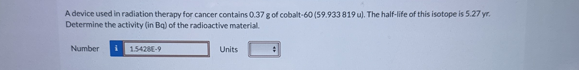 A device used in radiation therapy for cancer