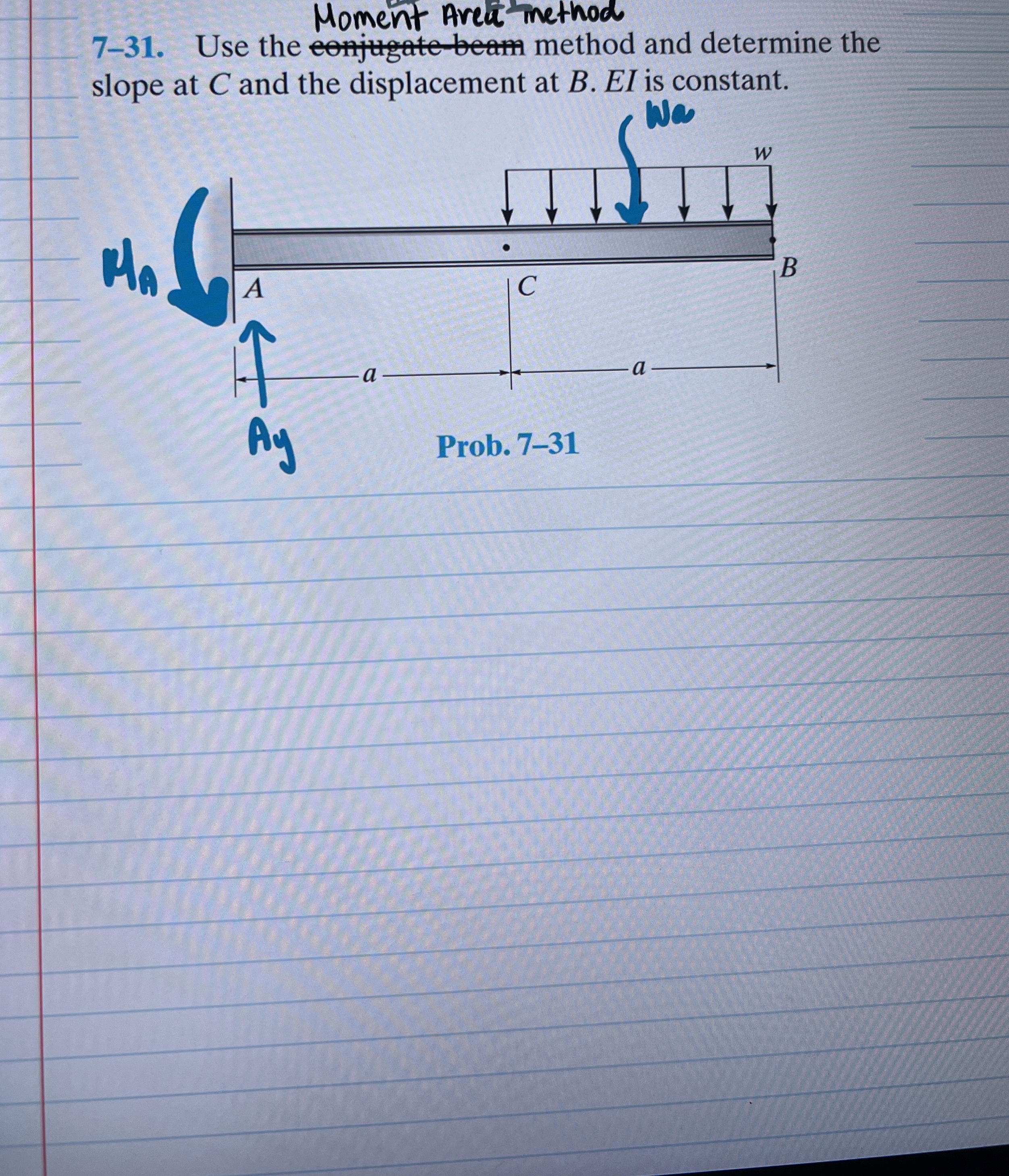 Moment Areia method 7 - 3 1 . Use the method and
