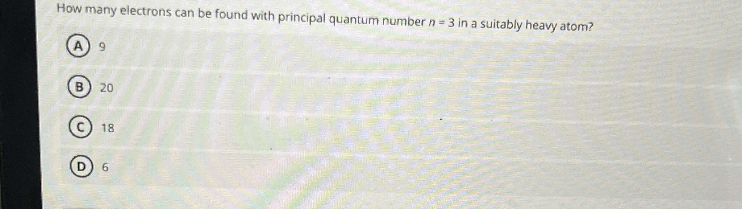 How many electrons can be found with principal