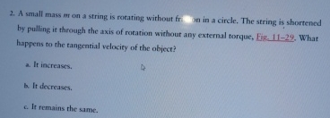 it Hiamain. in if thomen. A small mass m on a