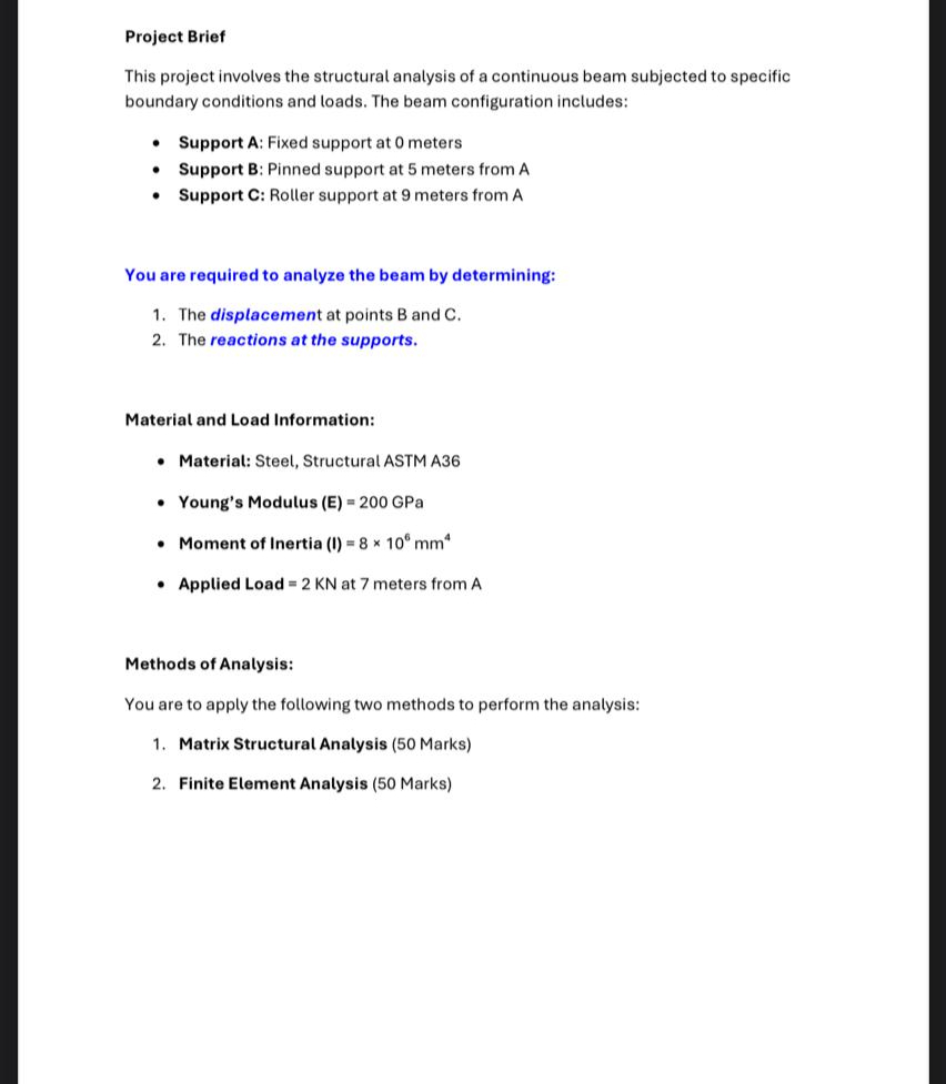 Project Brief This project involves the