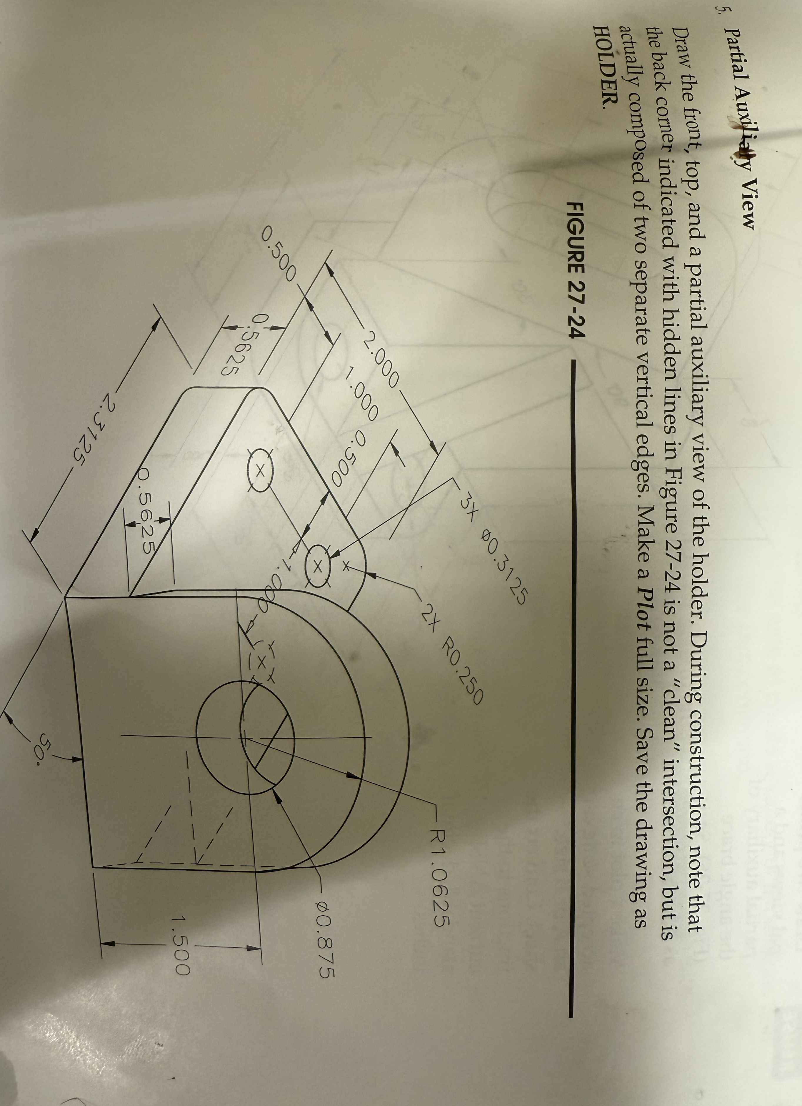 Show picture Partial Auxilialy View Draw the