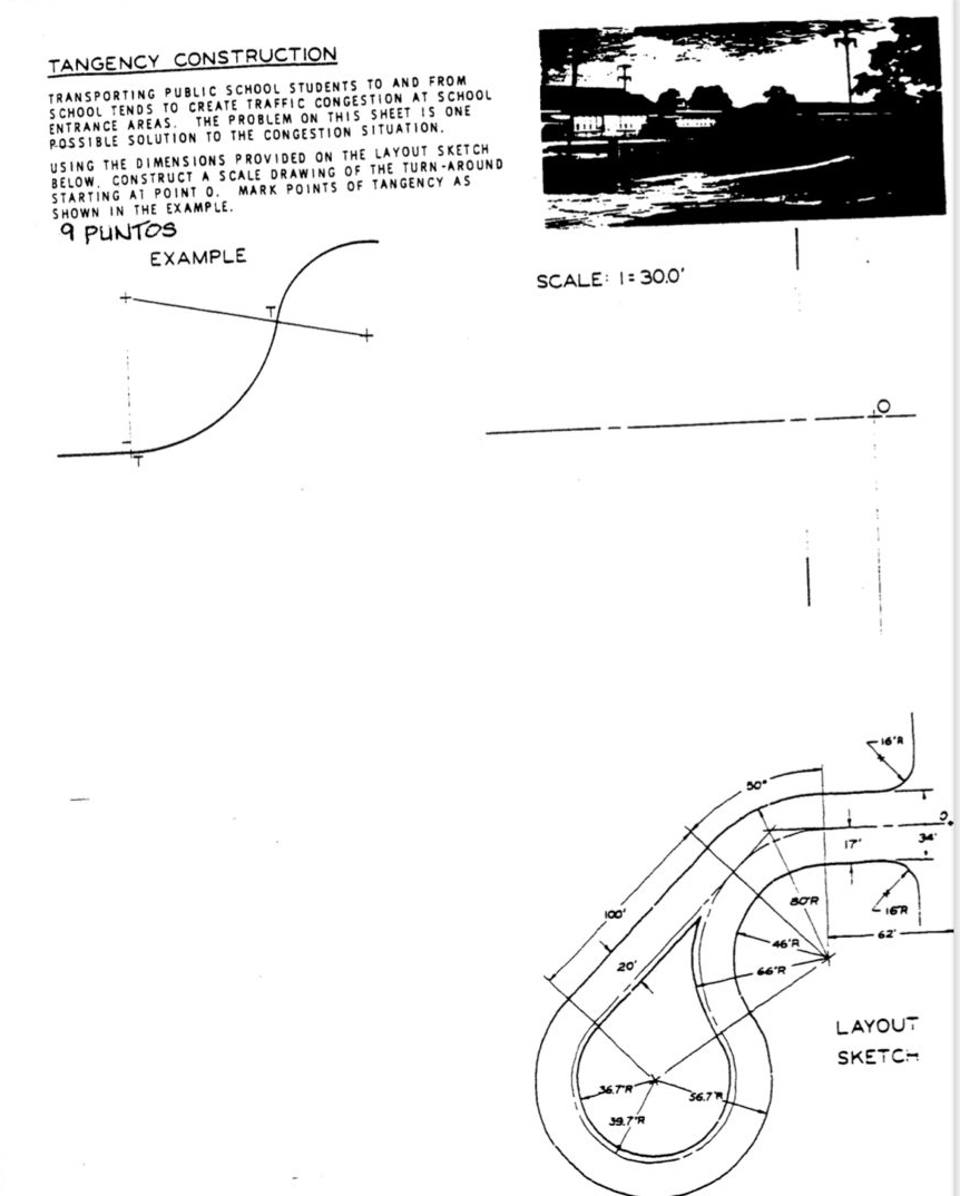 TANGENCY CONSTRUCTION TRANSPORTING PUBLIC SCHOOL