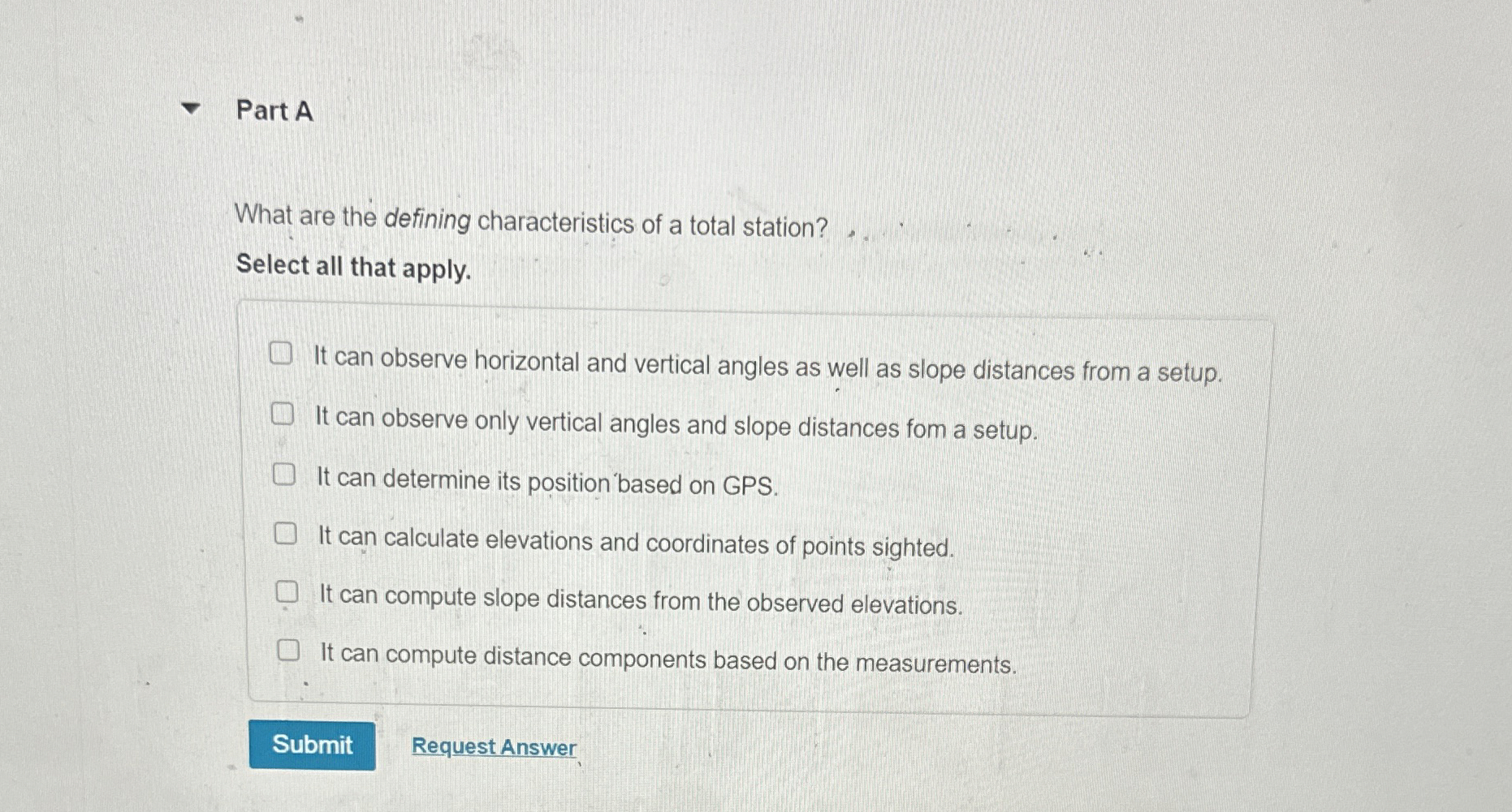 Part A What are the defining characteristics of a