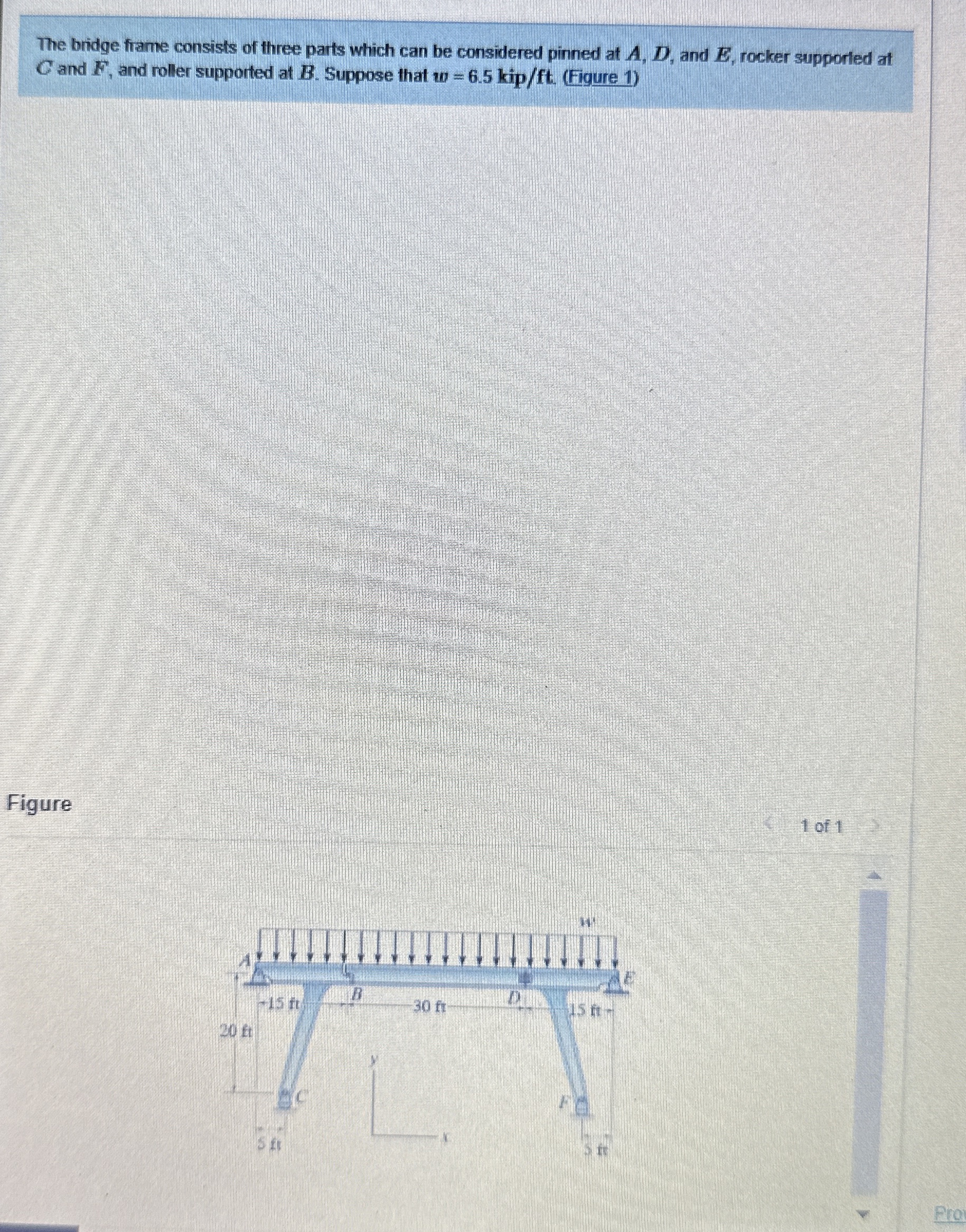 The bridge fiame consists of three parts which