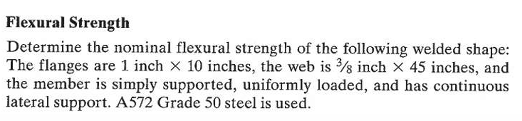 Flexural Strength Determine the nominal flexural