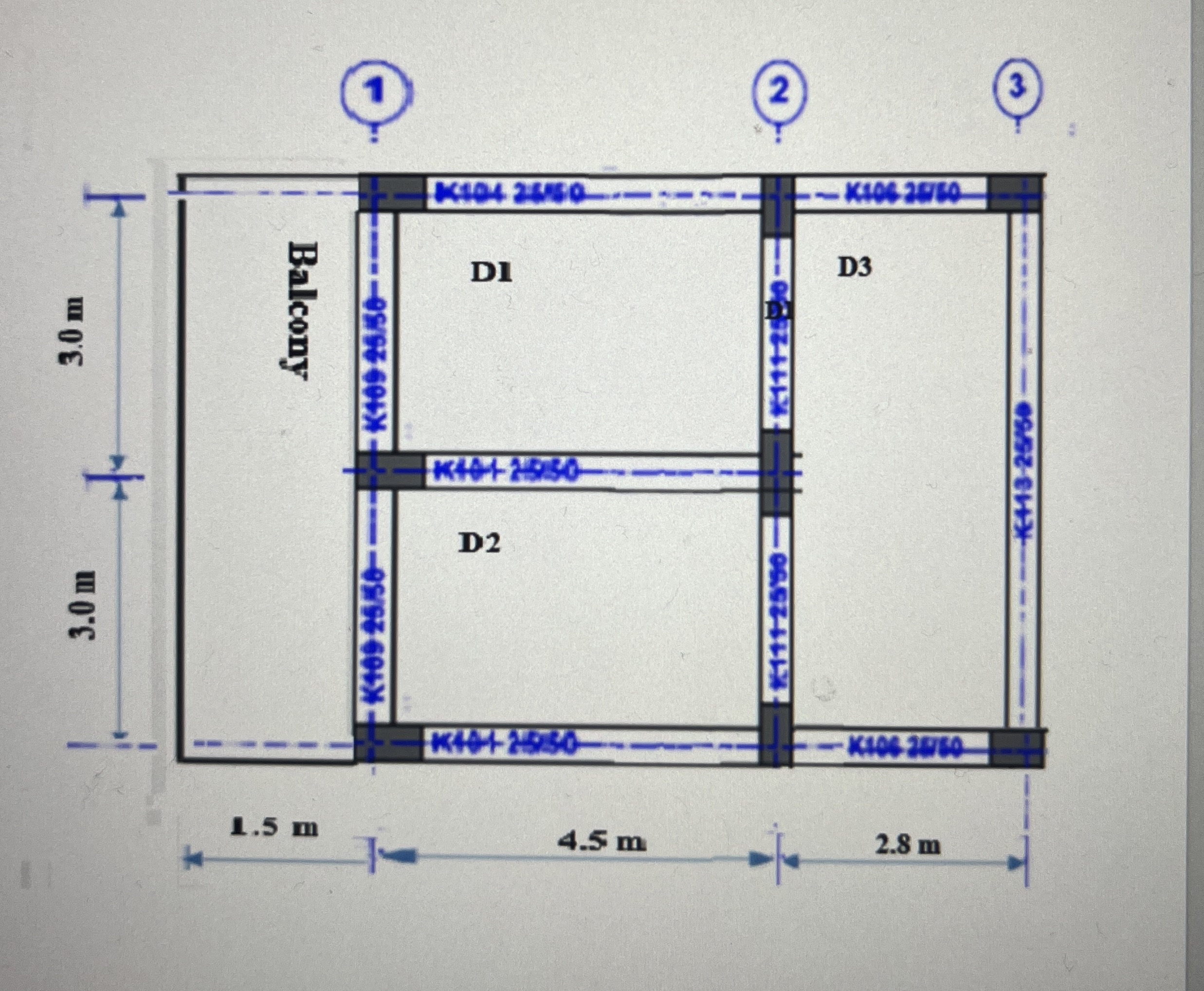 In the given slab system a . Determine the type