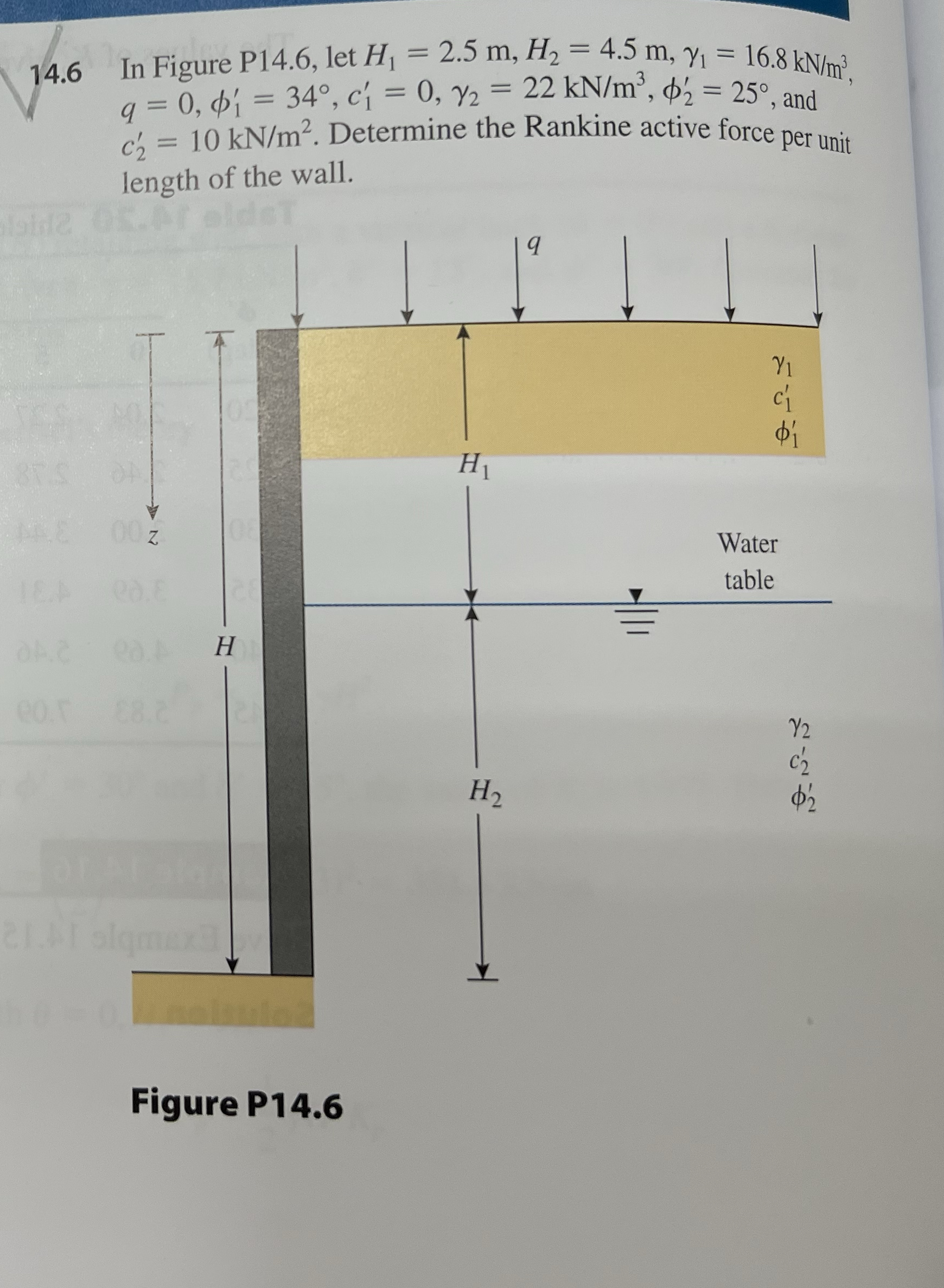 1 4 . 6 In Figure P 1 4 . 6 , let H 1 = 2 . 5 m ,