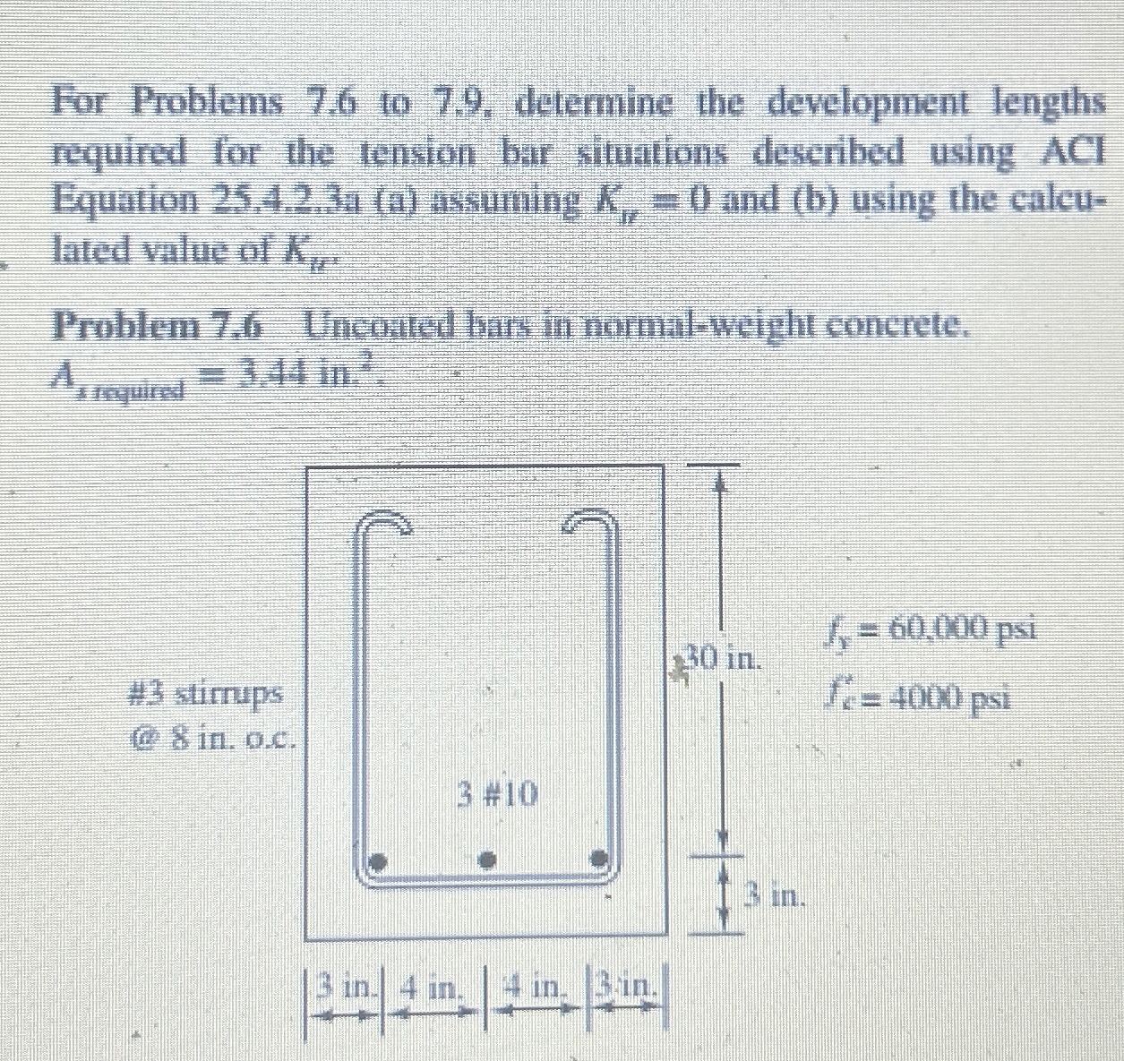 For Problems 7 . 6 to 7 . 9 , determine the