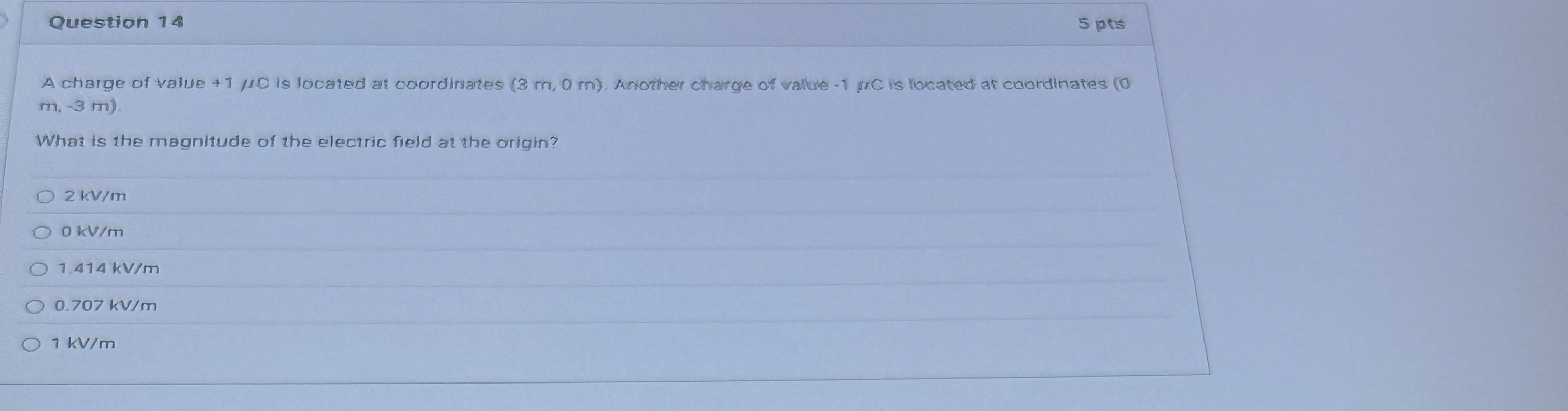 Question 1 4 m , - 3 m ) . What is the magnitude