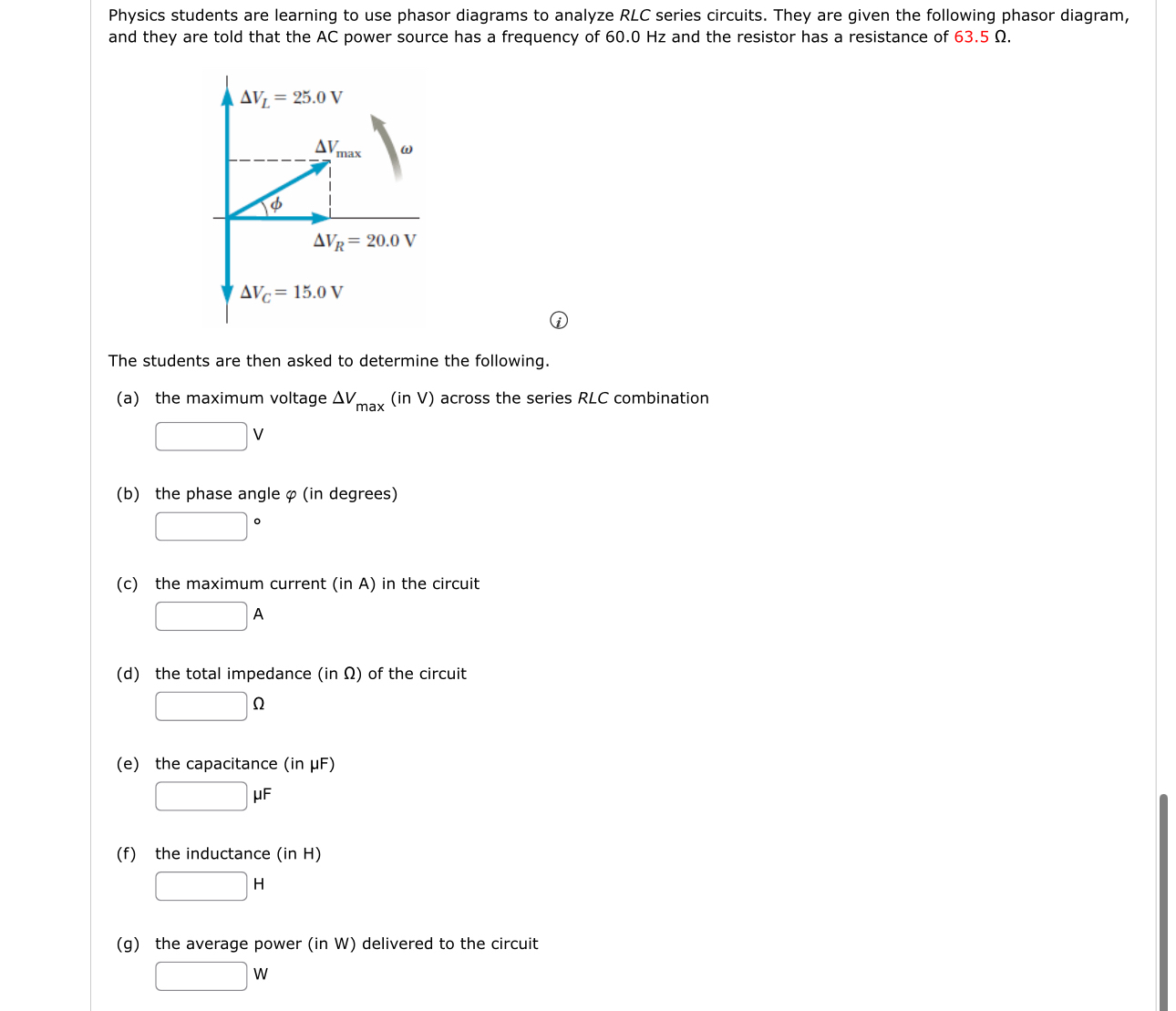 Physics students are learning to use phasor