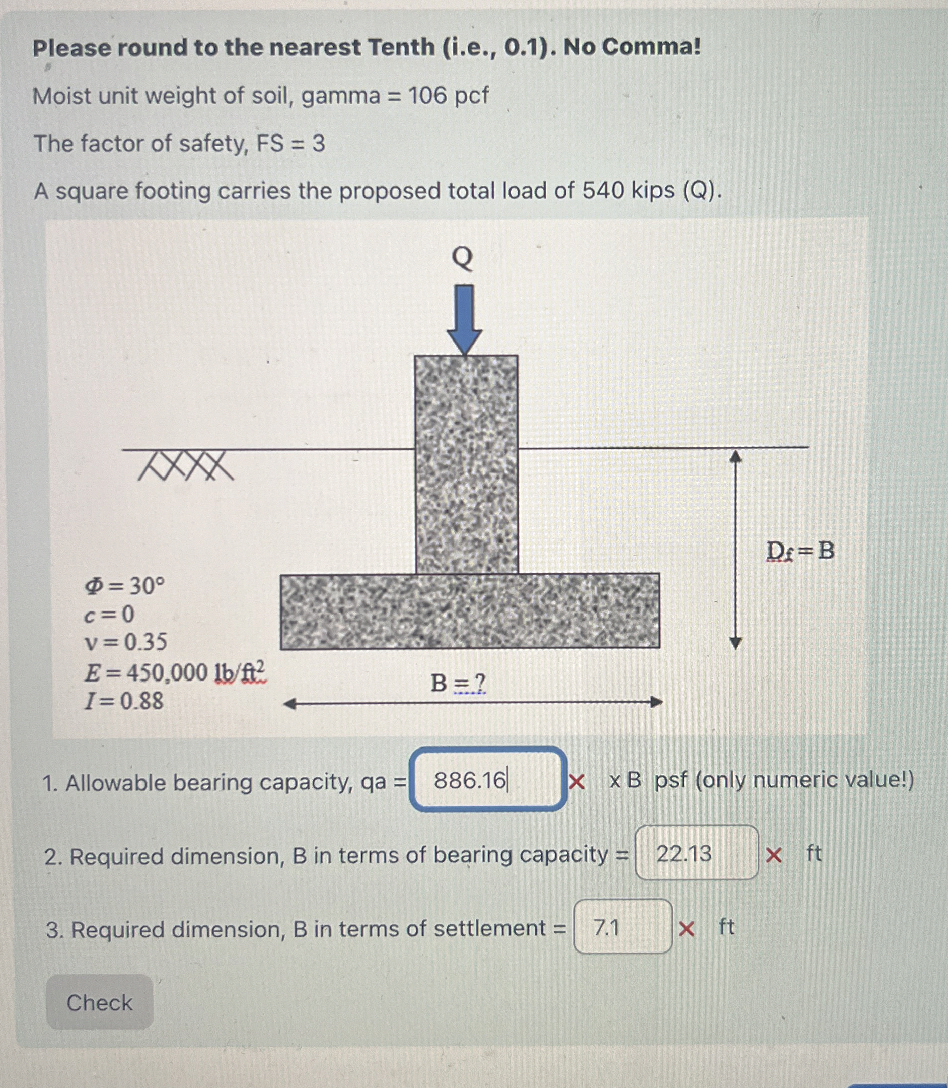 Please round to the nearest Tenth ( i . e . , 0 .