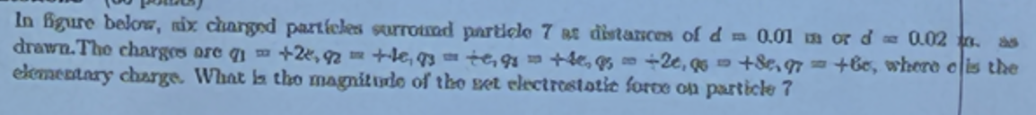 elomebtary charge. What is tho magnitude of the