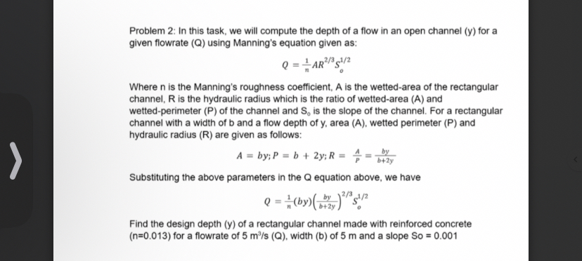 Problem 2 : In this task, we will compute the