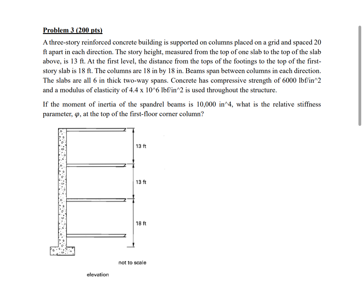 Problem 3 ( 2 0 0 pts ) A three - story