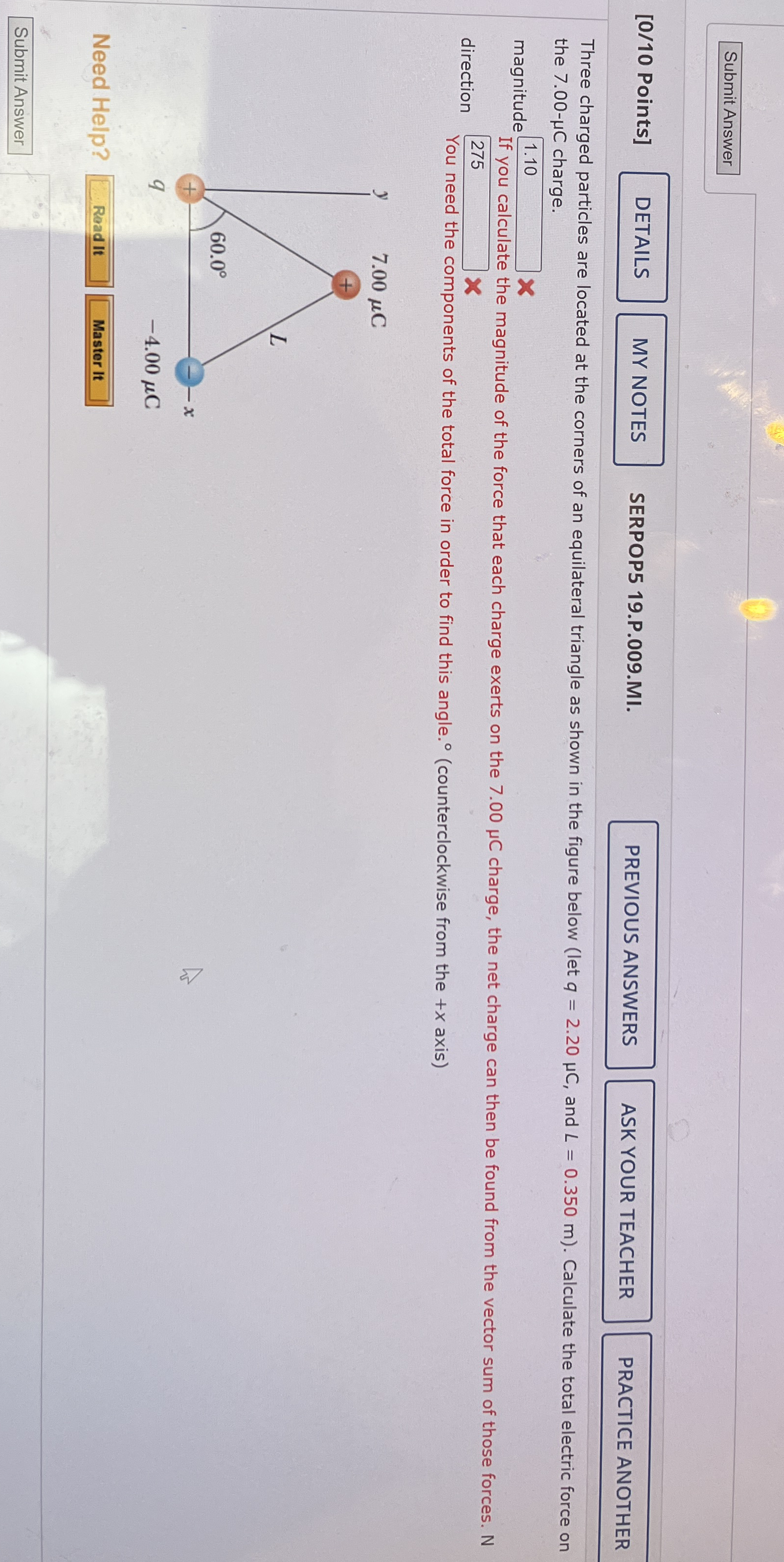 Submit Answer [ 0 / 1 0 Points ] SERPOP 5 1 9 . P