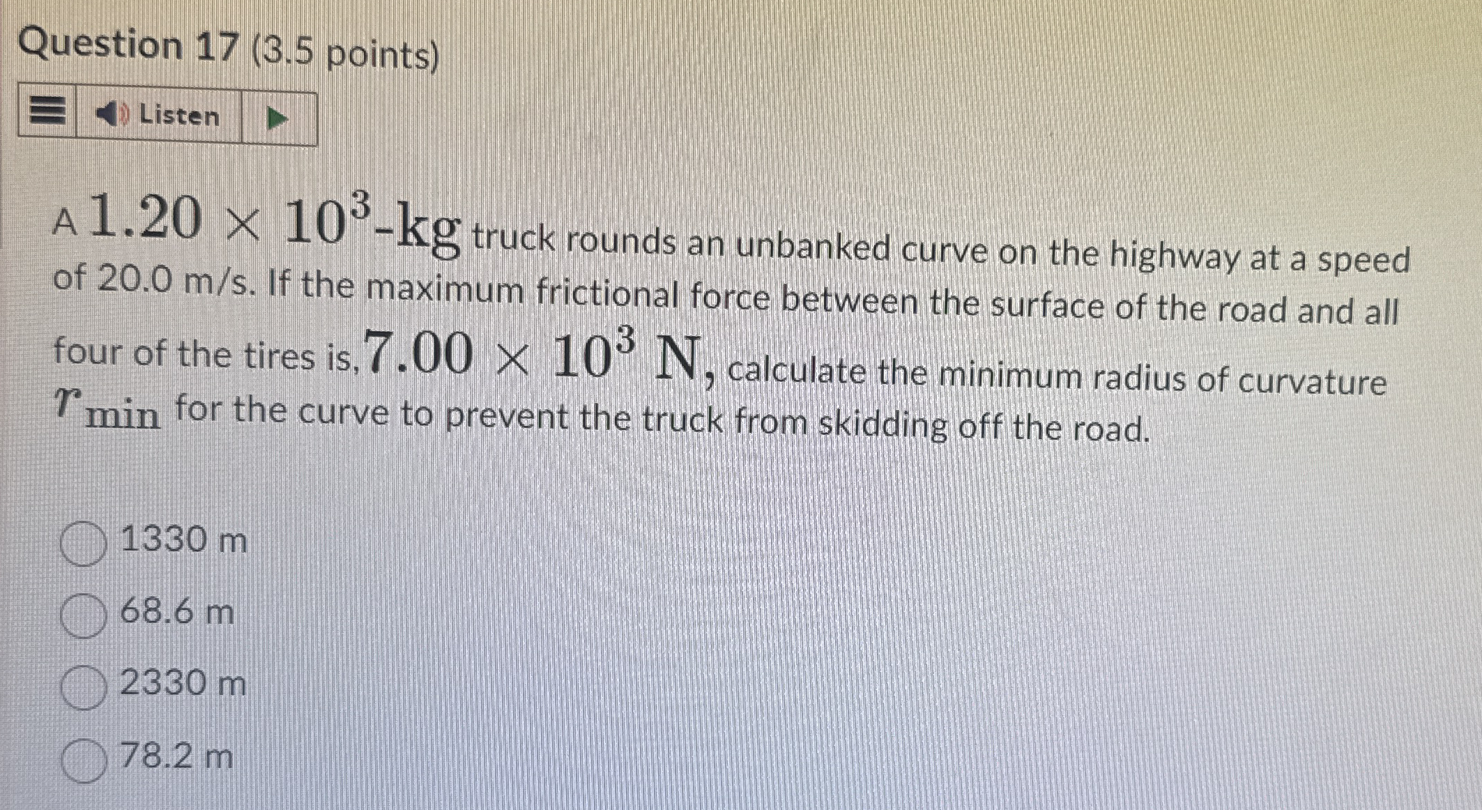 Question 1 7 ( 3 . 5 points ) A 1 . 2 0 1 0 3 - k