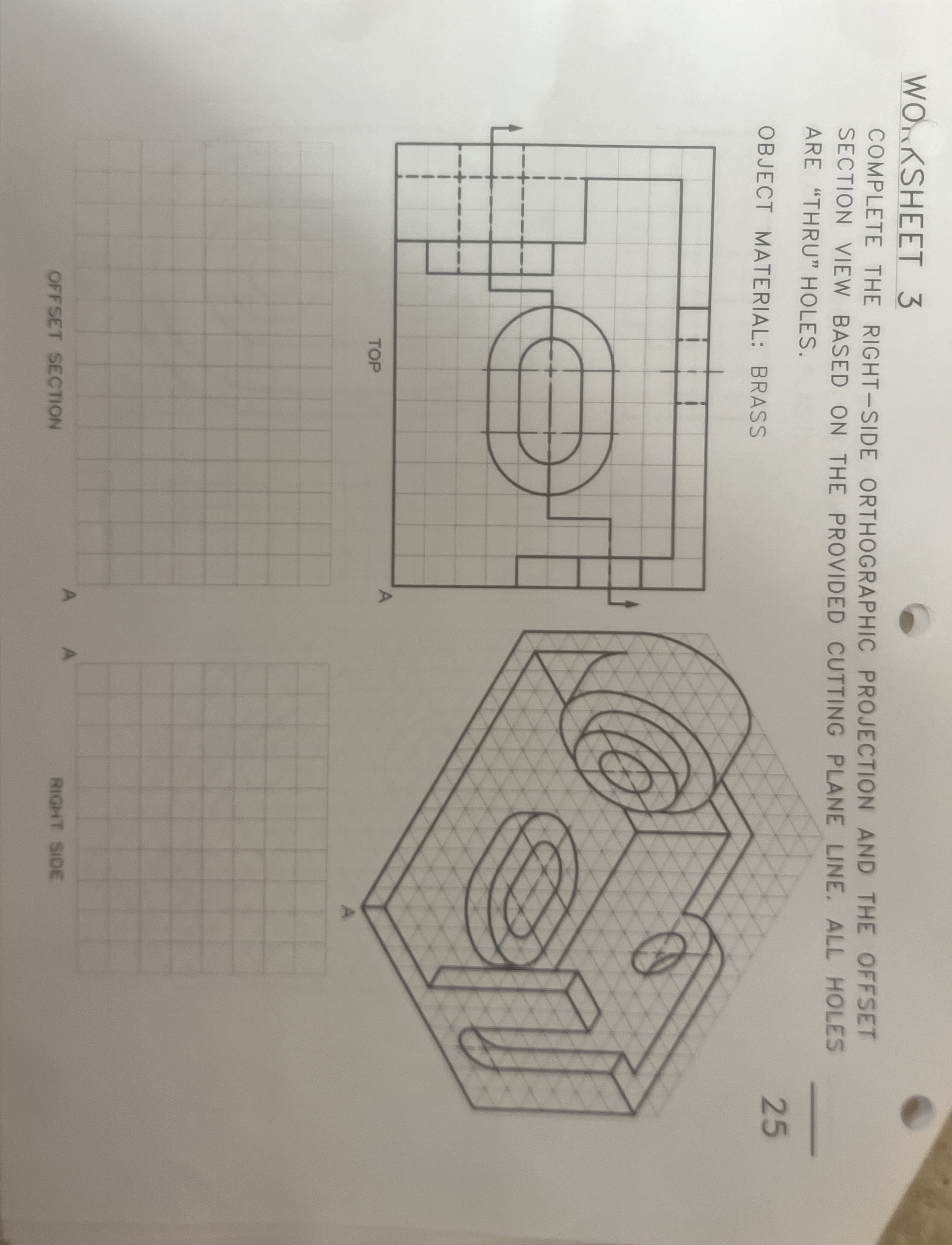 Draw the offset section and right side