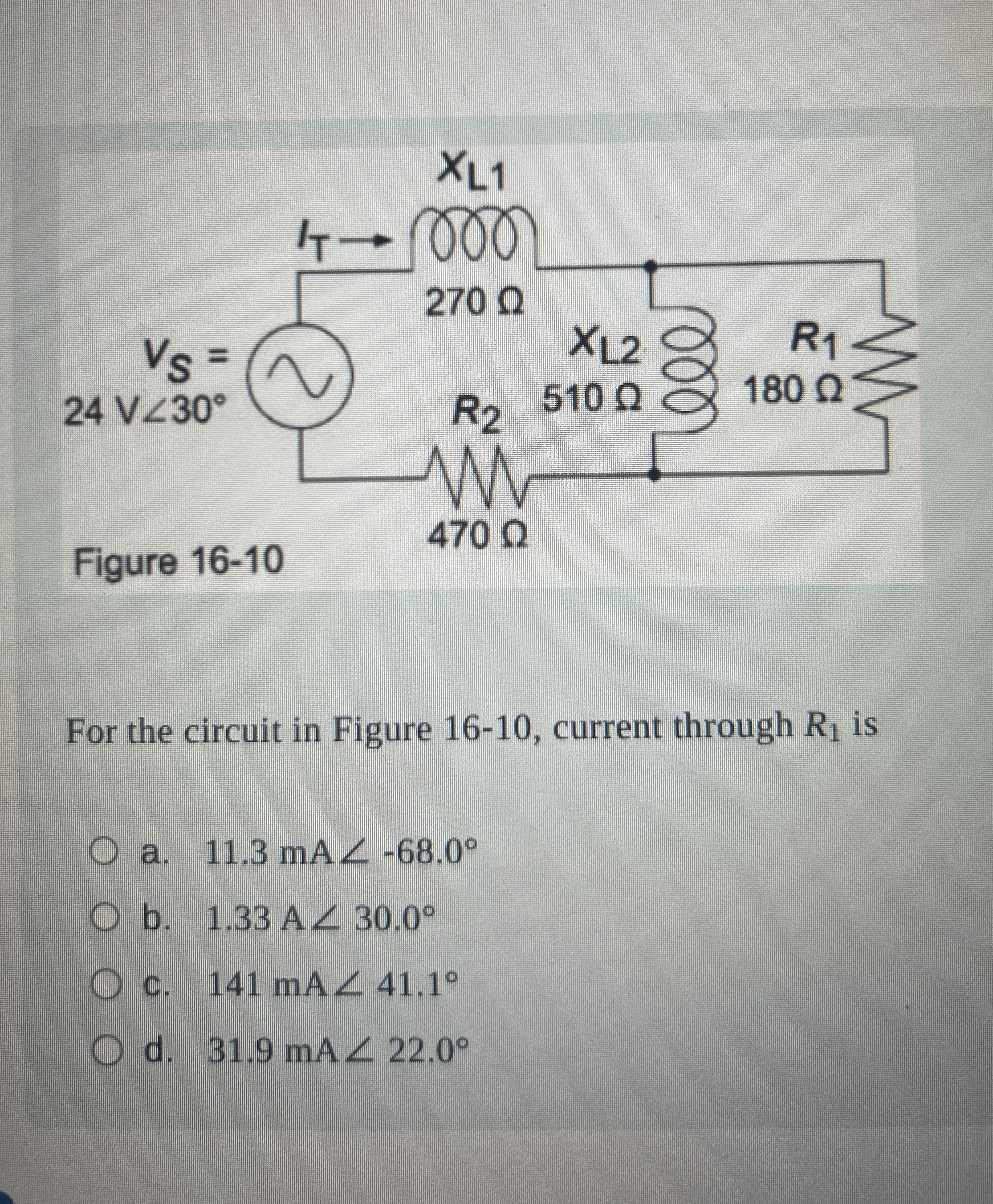 what is the current through R 1