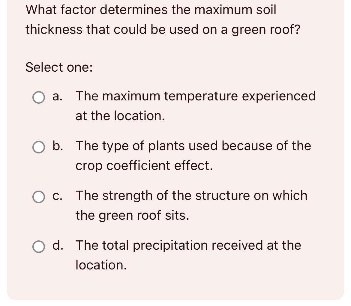 What factor determines the maximum soil thickness