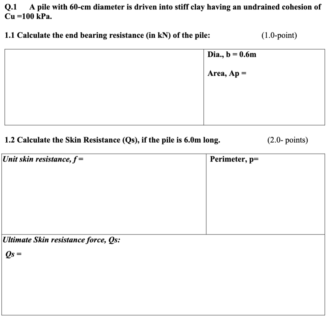 please answer parts 1 . 1 , 1 . 2 , and 1 . 3